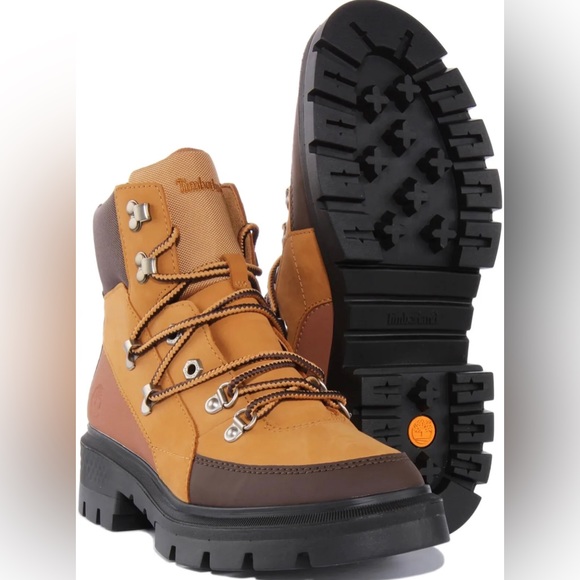 Timberland Cortina Valley Lace Up Hiking Boots Wheat A5VB4 Wmns 8.5 MSRP $170 - Picture 6 of 9